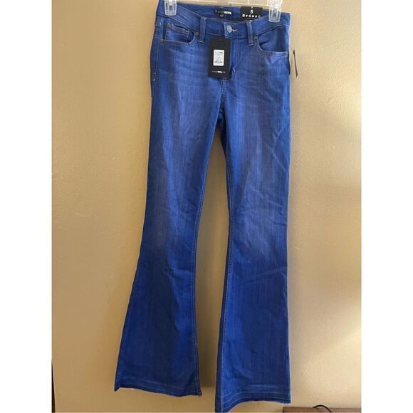 Fashion Nova Flare Stretch Jeans Size 5 - Picture 1 of 7